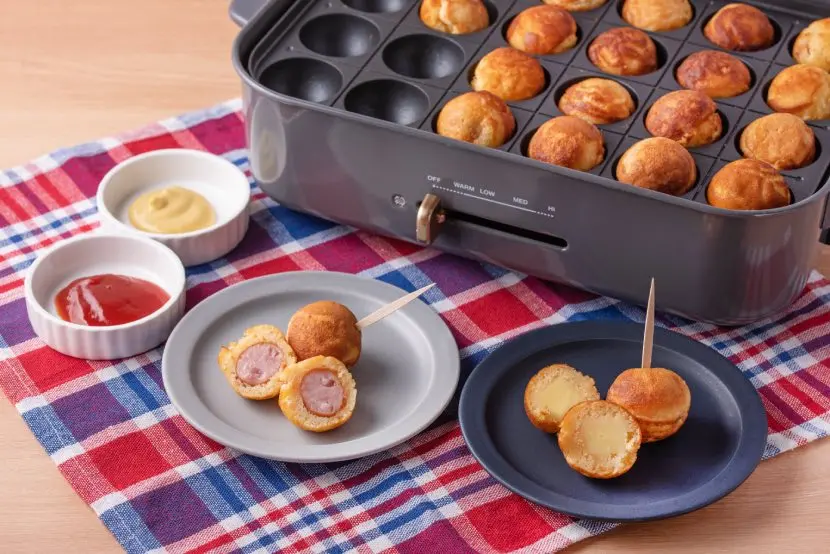 たこ焼き器でアメリカンドックとチーズボール レシピ マルコメ