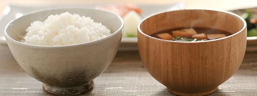 お米は味噌汁で、より美味しく。