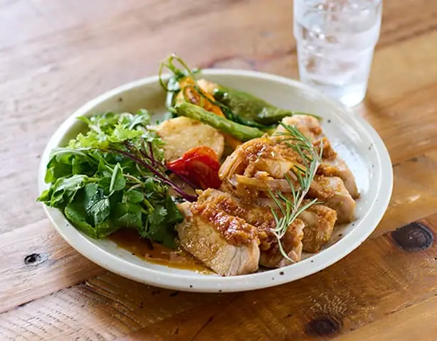 厚切りポークのしょうが焼き