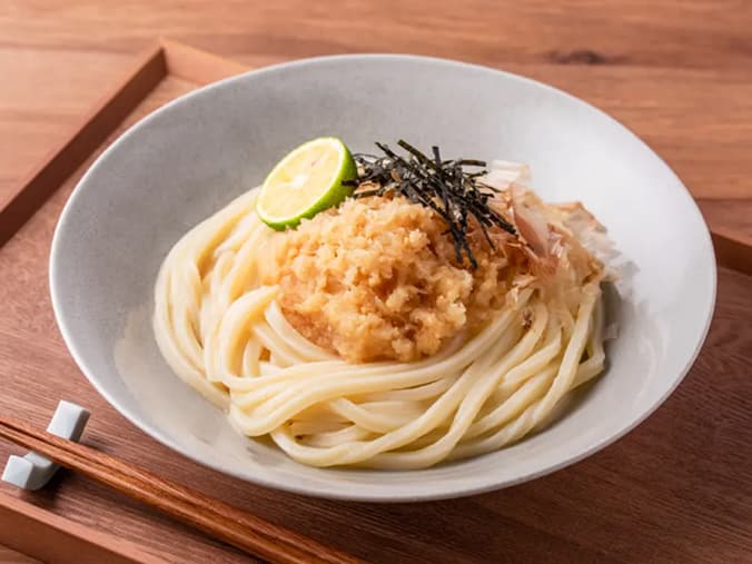 糀を食べるおろしうどん