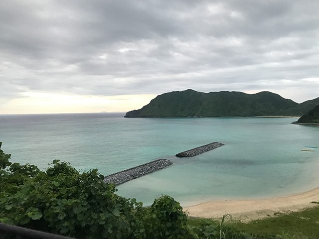 渡名喜島シマノーシ 神送りの後の東の海