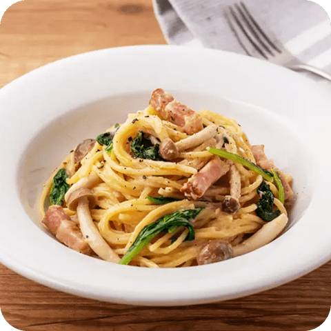 米糀ミルク×クリームパスタ