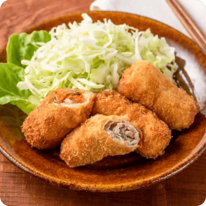 ②お弁当のおかずにも「ロールとんかつ」