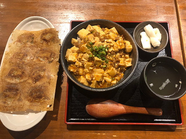 餃子と麻婆飯