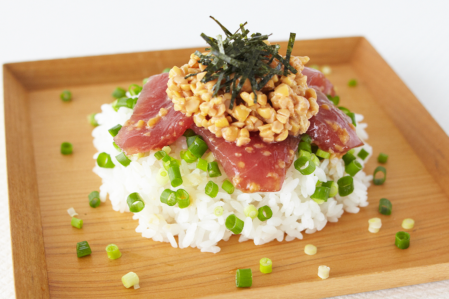 納豆まぐろ漬け丼