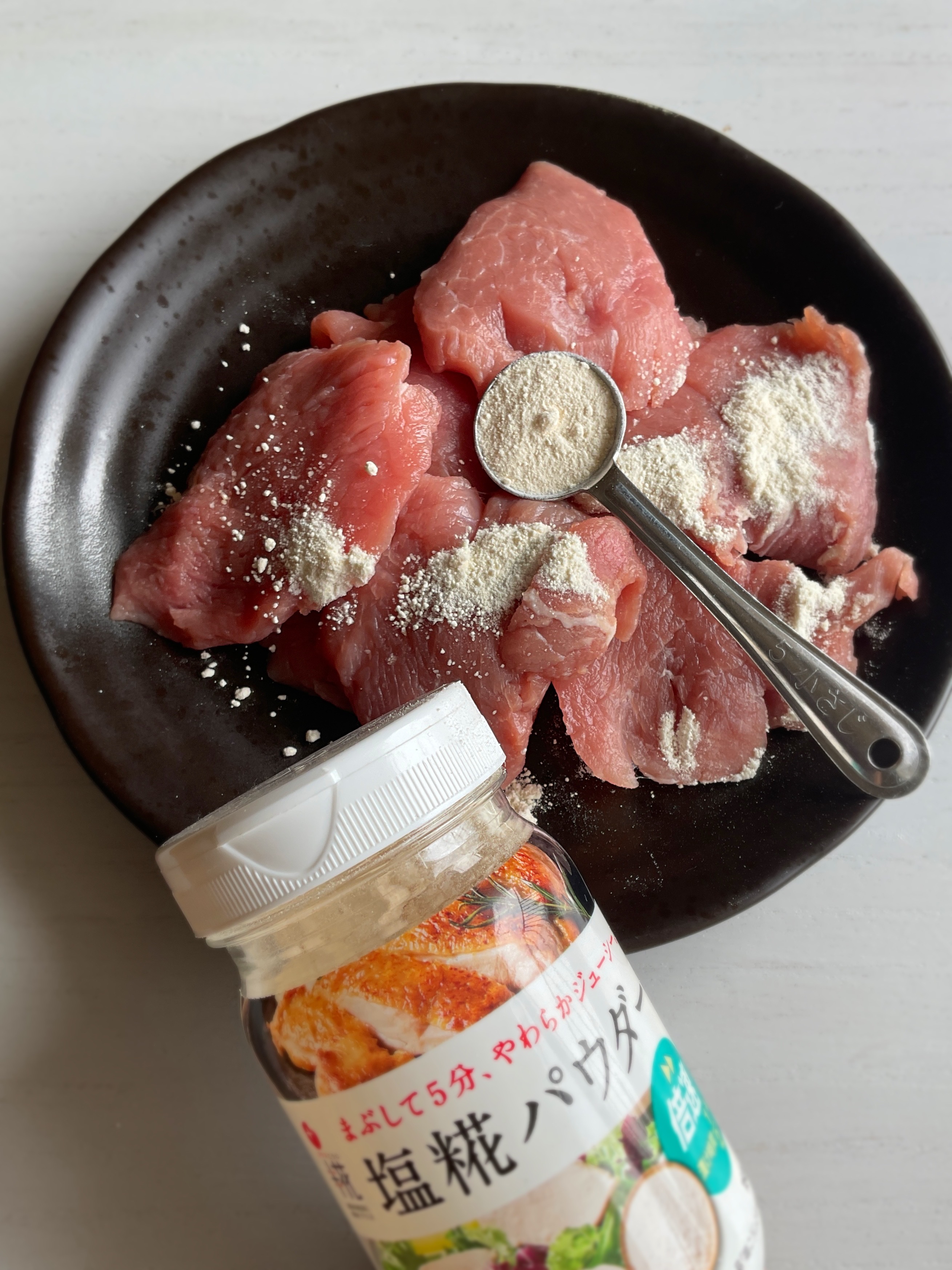 豚ひれ肉☆オイスターポン酢ダレ