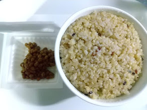 納豆と雑穀米入り玄米