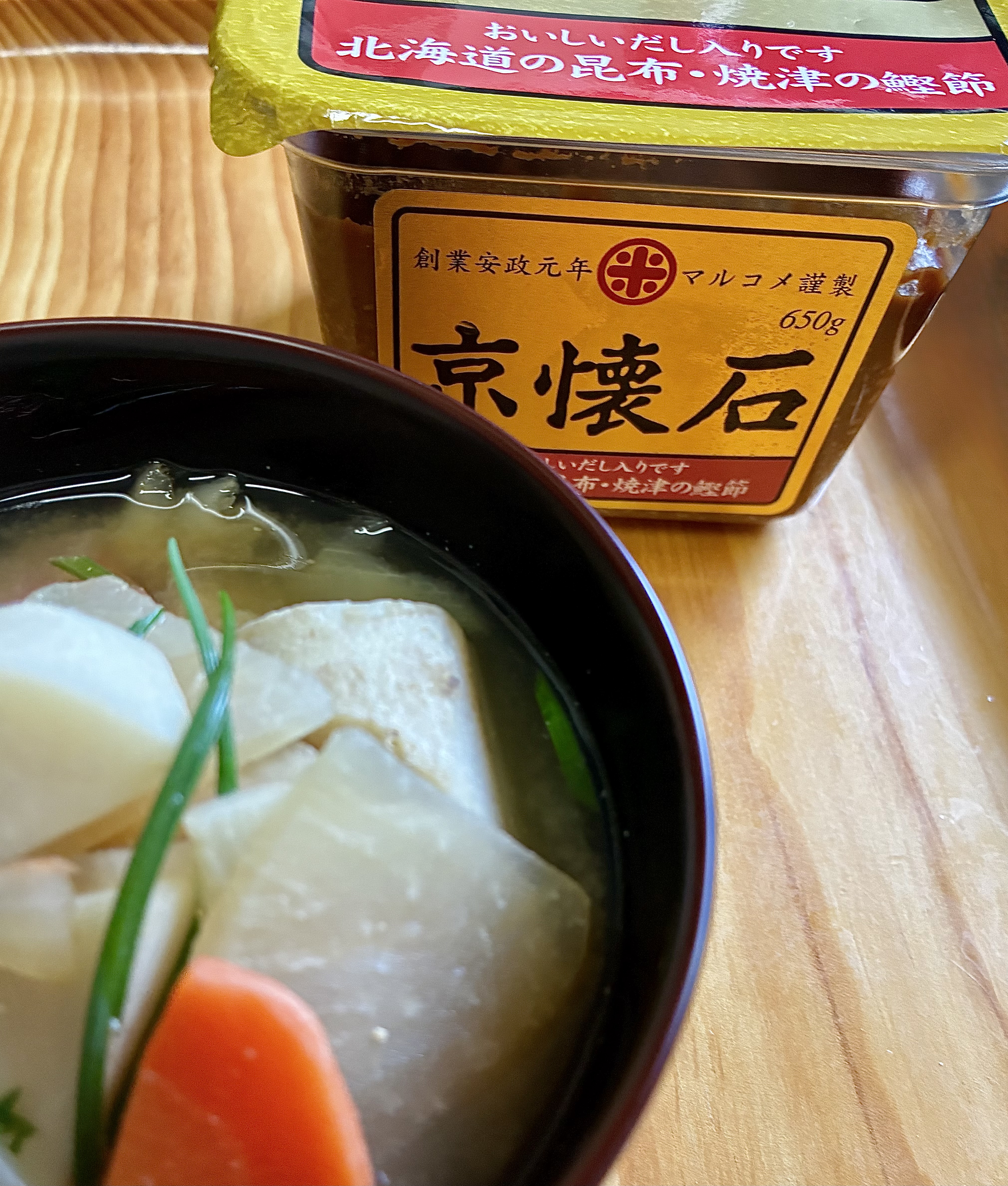 京懐石味噌で秋の具沢山味噌汁