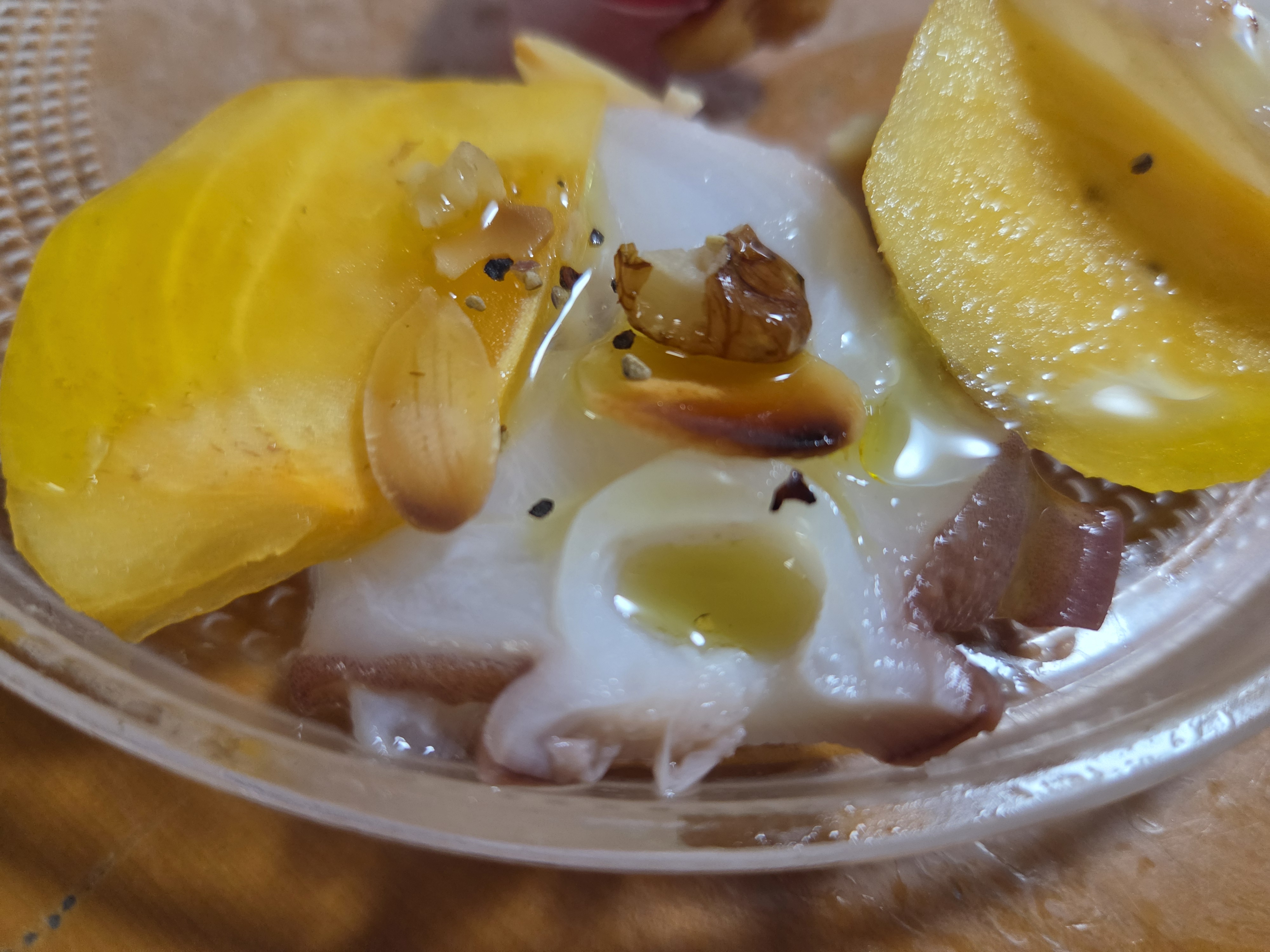 タコと柿でチャレンジしました！