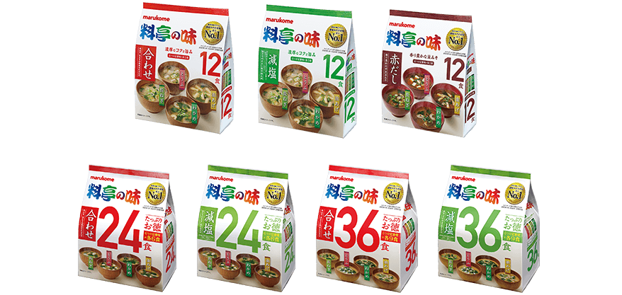 即席みそ汁「お徳用 料亭の味」シリーズ