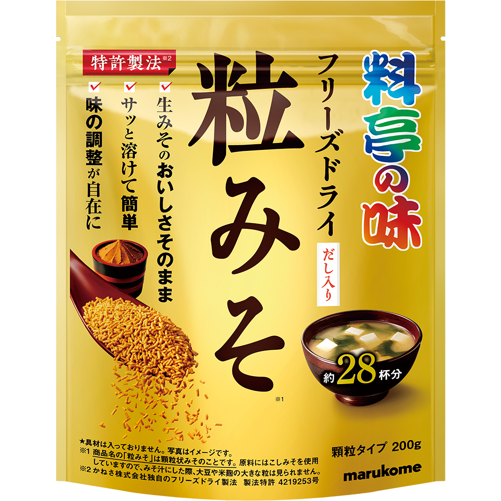 料亭の味 フリーズドライ 粒みそ マルコメ 料亭の味 フリーズドライ 粒みそ マルコメ