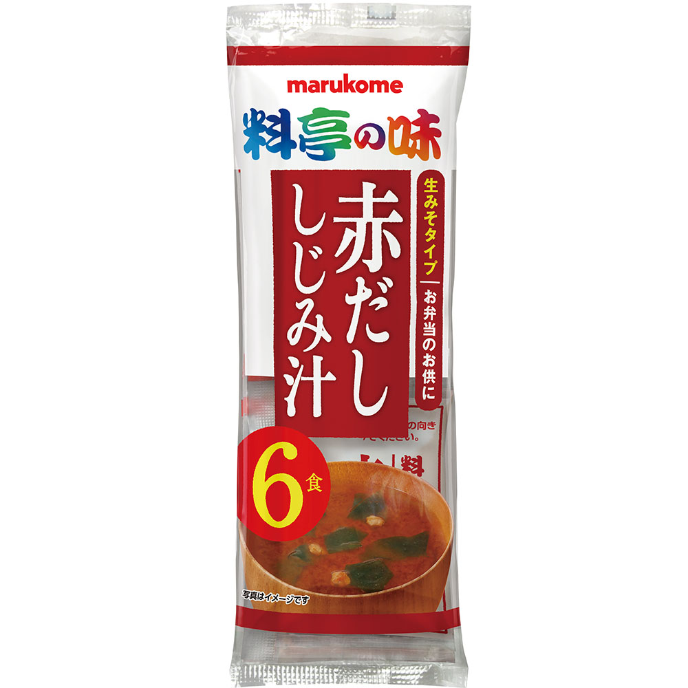 生みそ汁 料亭の味 赤だししじみ 6食｜マルコメ