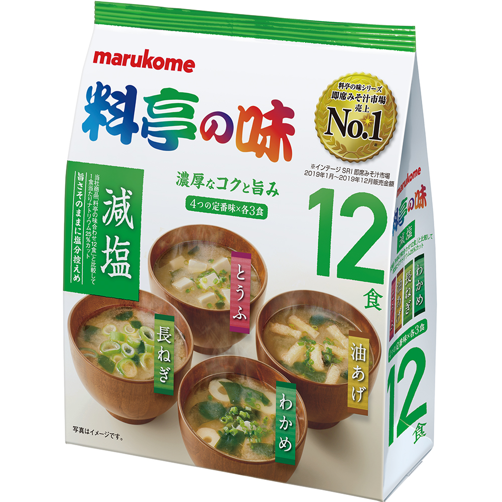 料亭の味みそ汁 減塩 12食 マルコメ