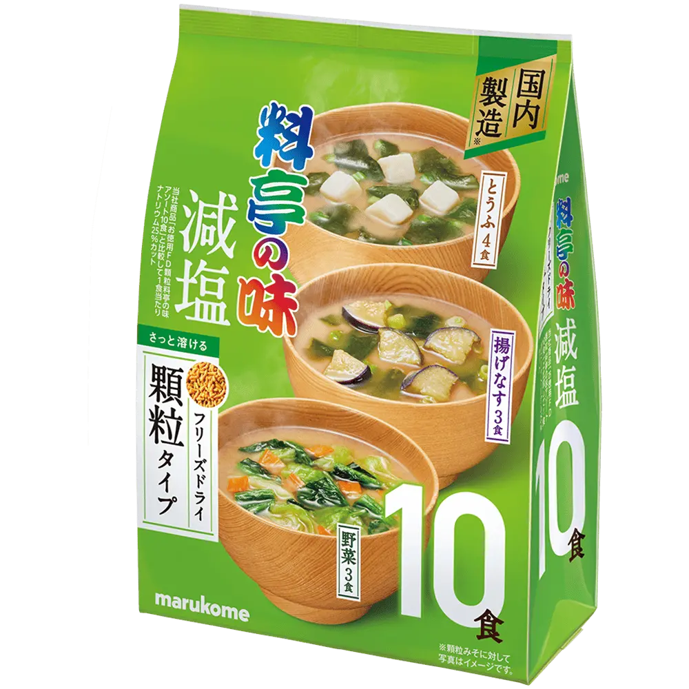 お徳用 フリーズドライ顆粒みそ汁 料亭の味 減塩アソート