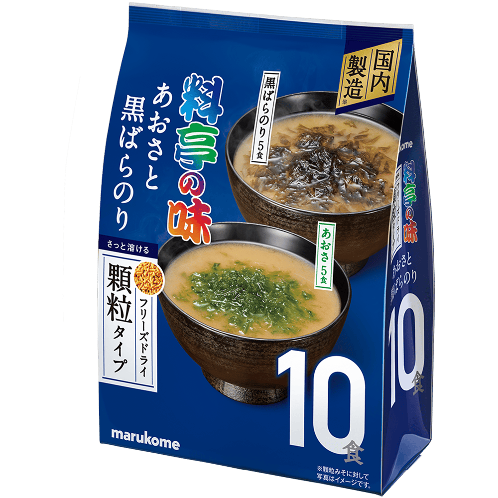 お徳用 フリーズドライ顆粒みそ汁 料亭の味 あおさと黒ばらのり