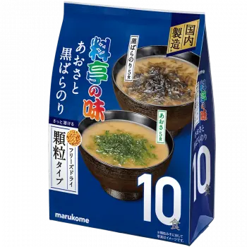 お徳用 フリーズドライ顆粒みそ汁 料亭の味 あおさと黒ばらのり