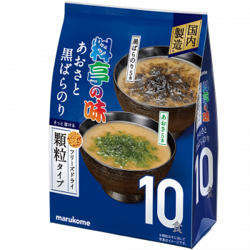 お徳用 フリーズドライ顆粒みそ汁 料亭の味 あおさと黒ばらのり