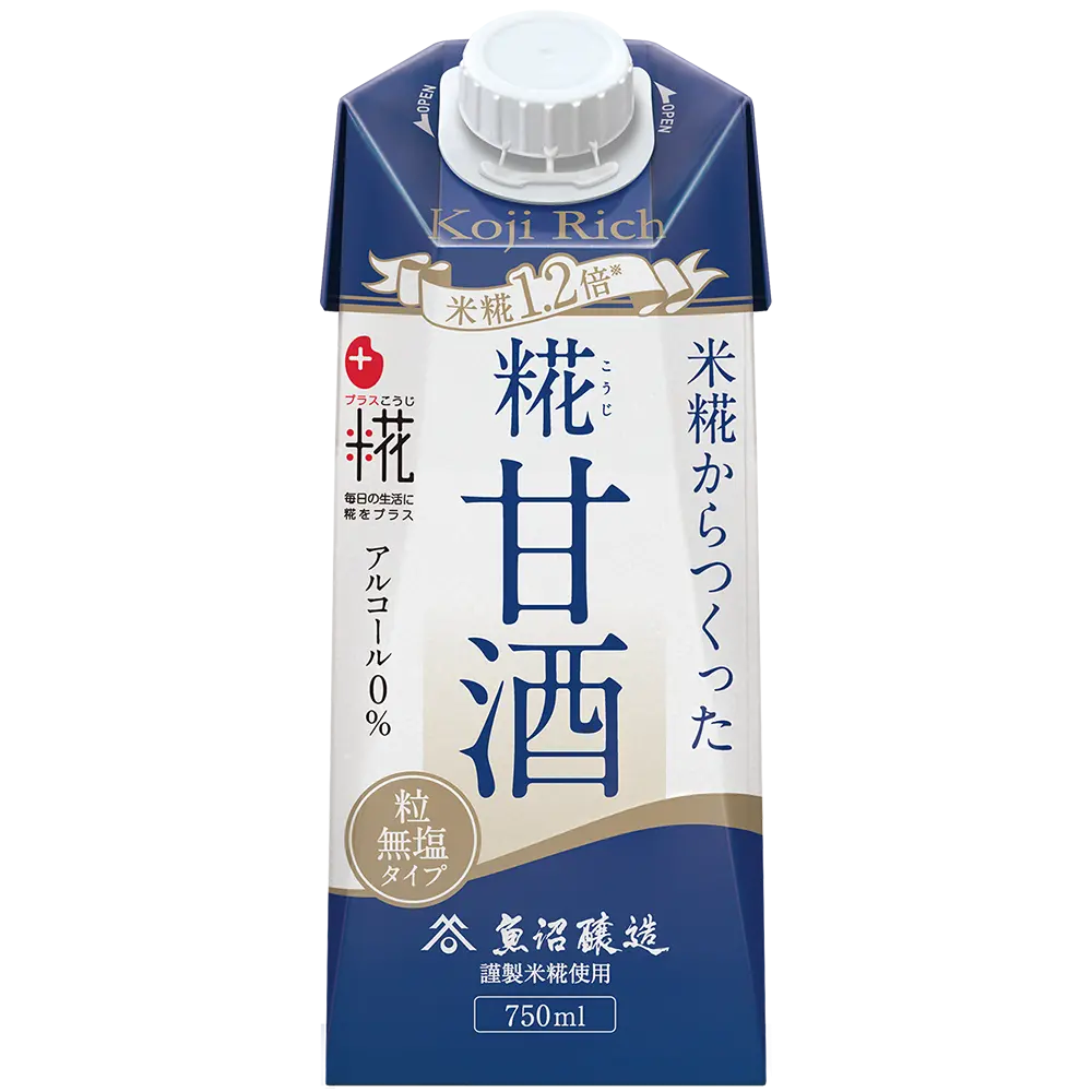 プラス糀 糀甘酒LL 糀リッチ粒 750ml
