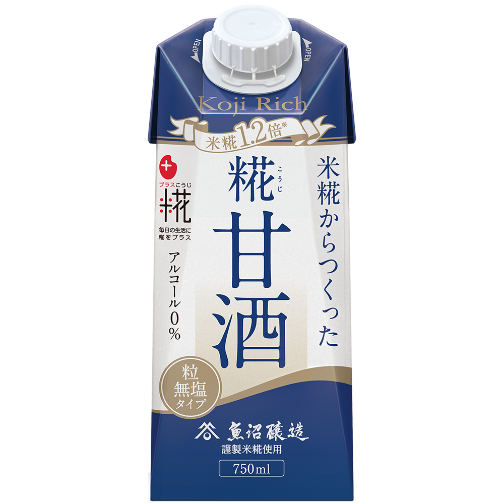 プラス糀 糀甘酒LL 糀リッチ粒 750ml