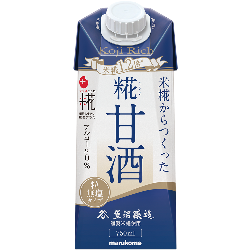プラス糀 糀甘酒LL 糀リッチ粒 750ml