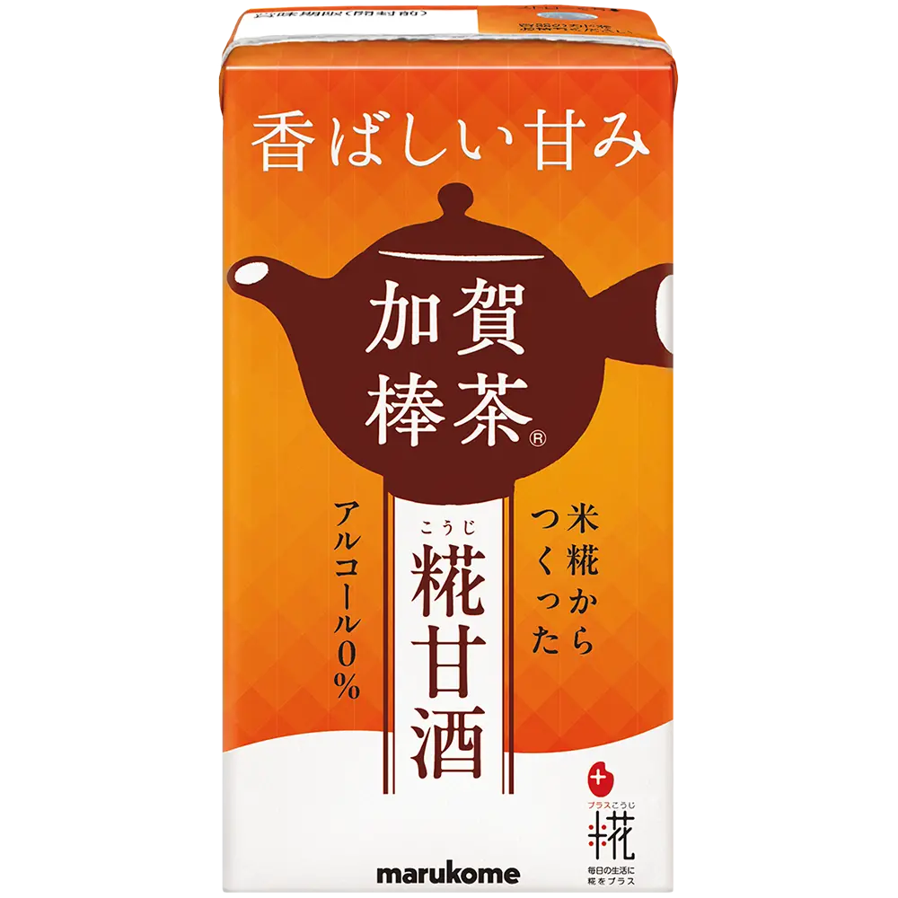 プラス糀 糀甘酒LL 加賀棒茶&reg;