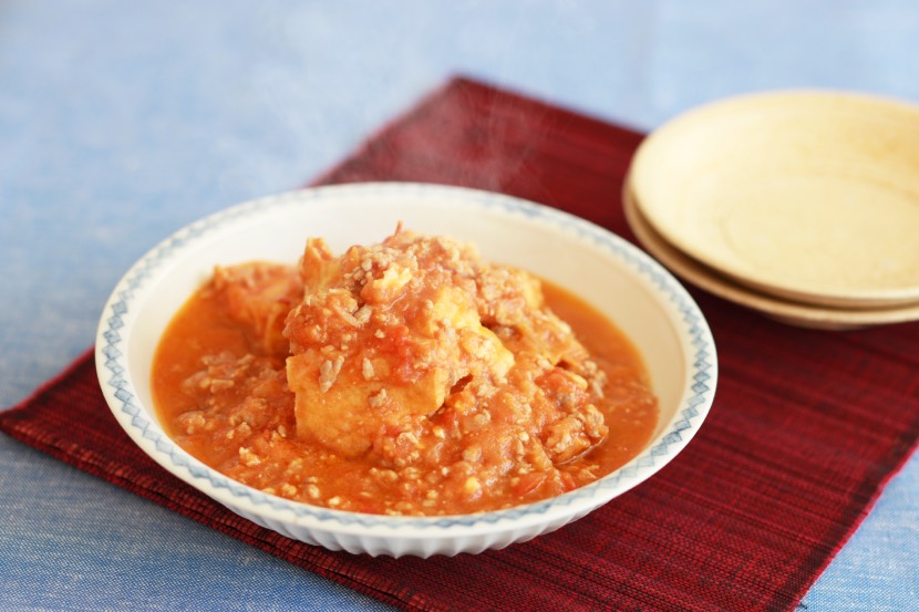 厚揚げの挽き肉トマト煮