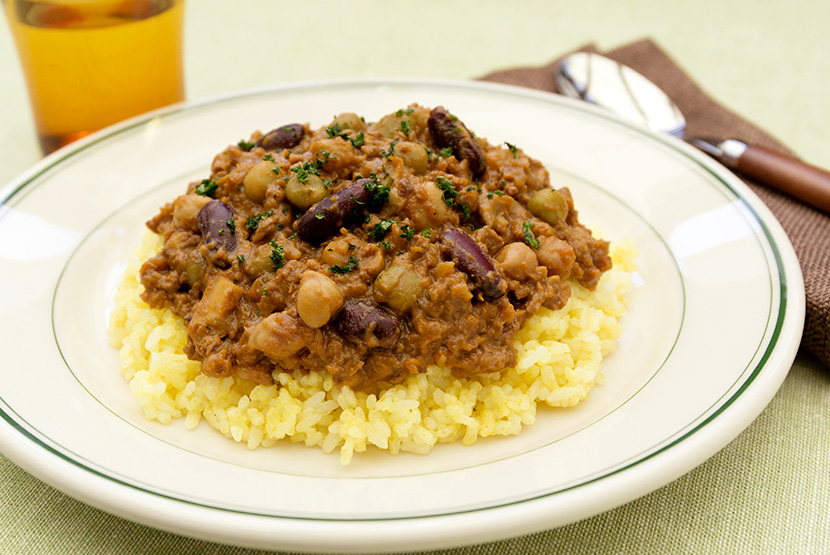 大豆のお肉でヘルシードライカレー