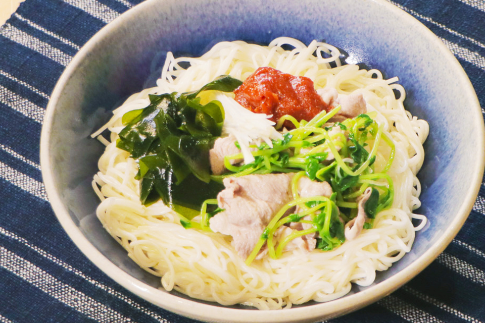 豚しゃぶと野菜のビビン麺