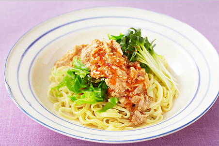 春キャベツとツナのエスニック和え麺