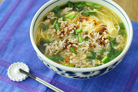 豚挽き肉のシンプルみそラーメン