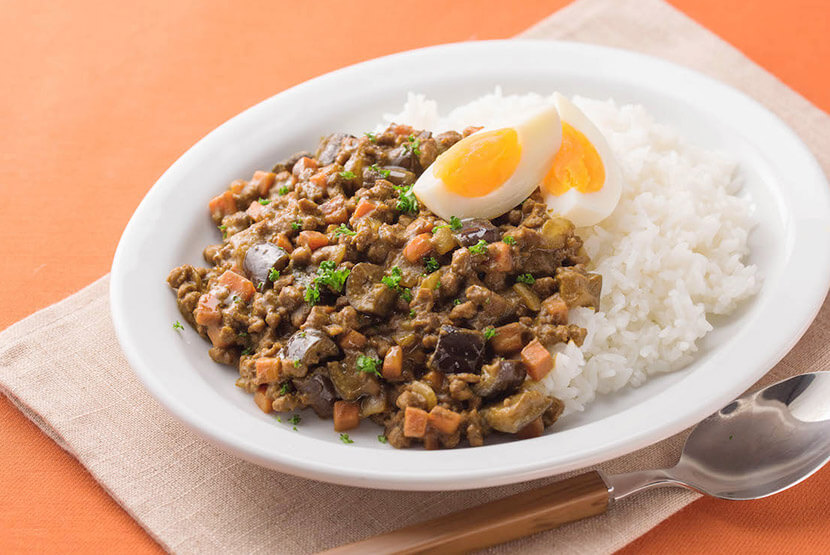 大豆のお肉のドライカレー