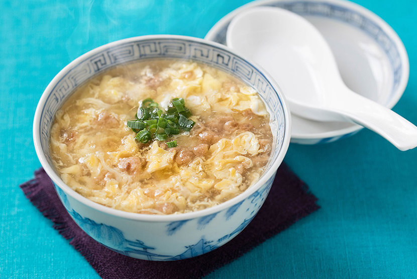 大豆のお肉入りふわとろ卵スープ レシピ マルコメ