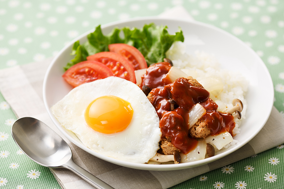 お肉なし！ヘルシーロコモコ風