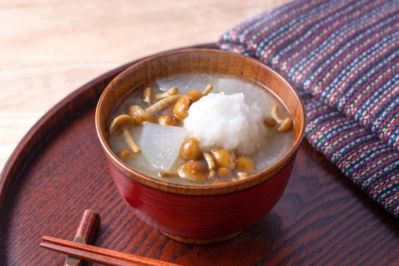 レシピ なめこ 汁 なめこ雑炊のレシピ/作り方：白ごはん.com