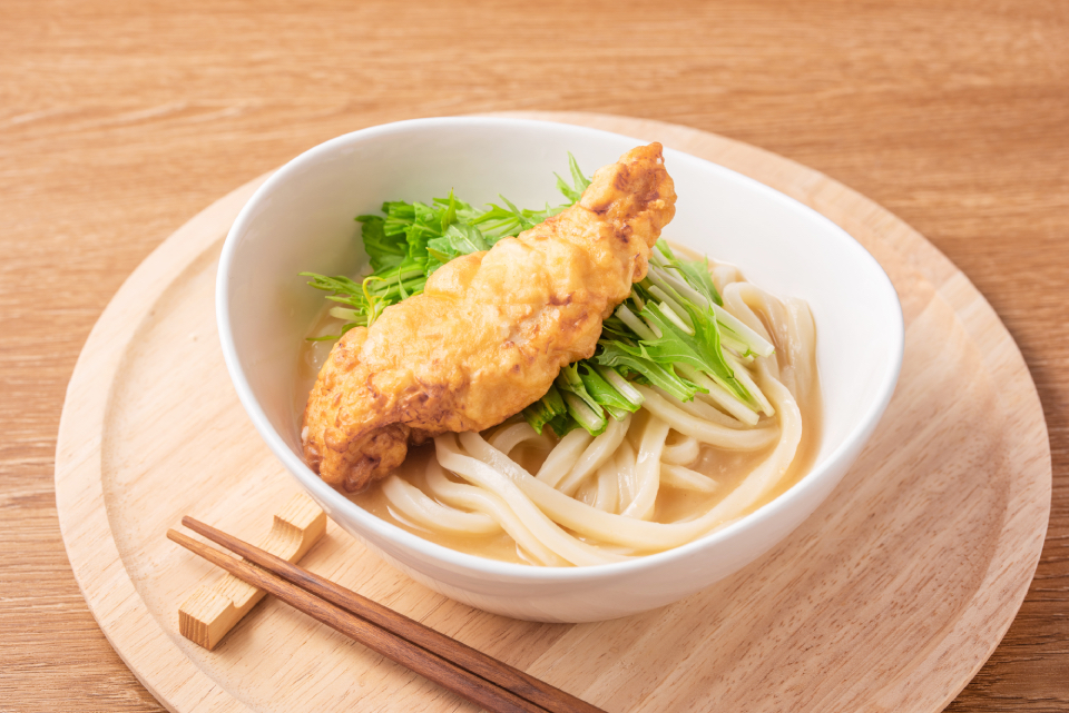 鶏ささみ天うどん
