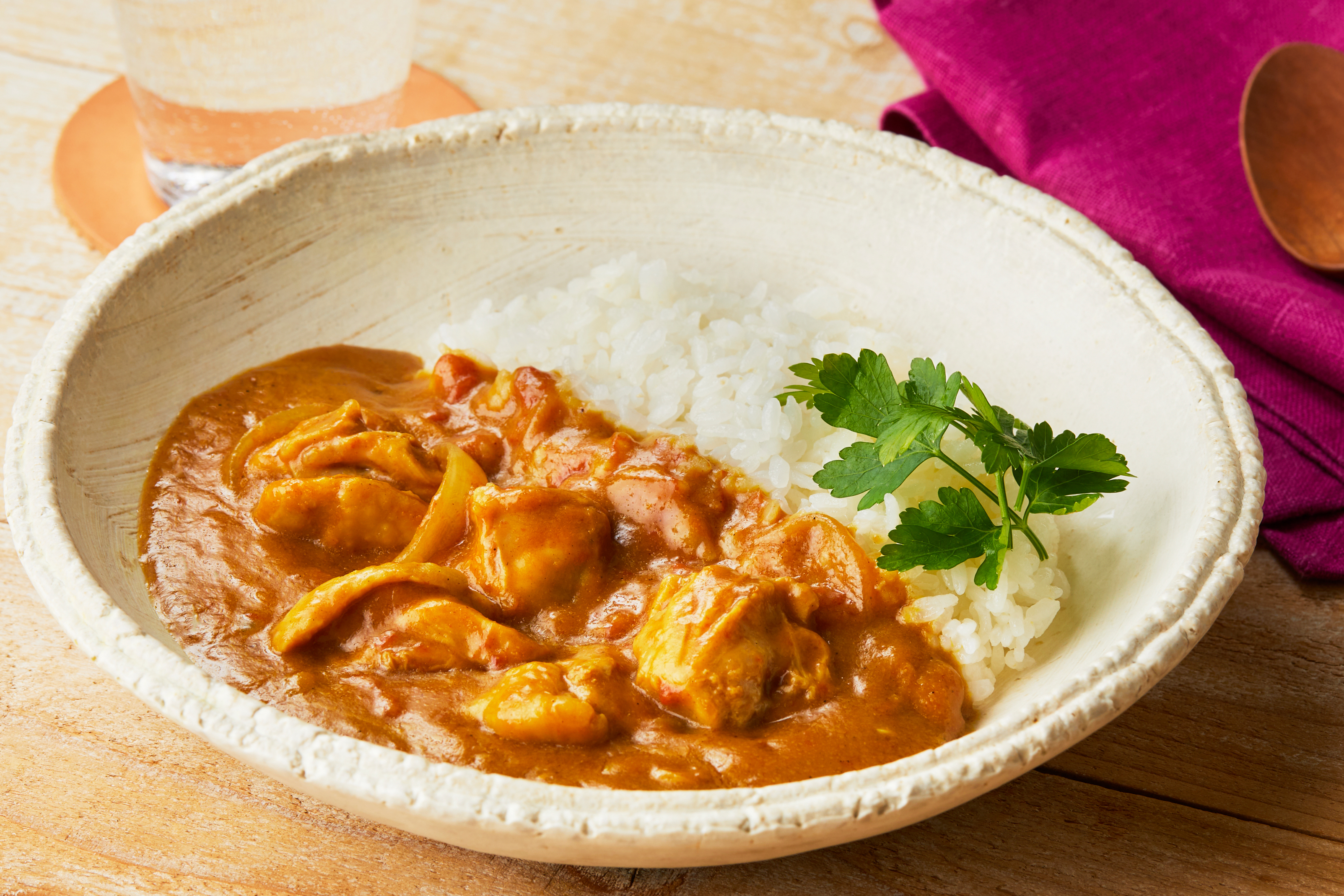 レンジで簡単！糀甘酒でバターチキンカレー