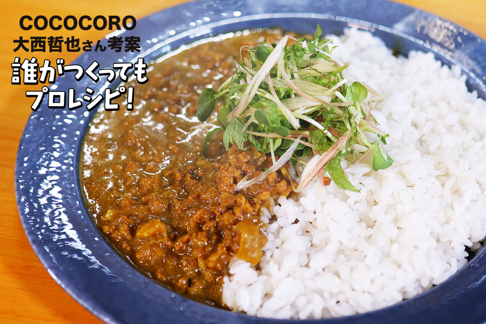 大豆のお肉の和風キーマカレー