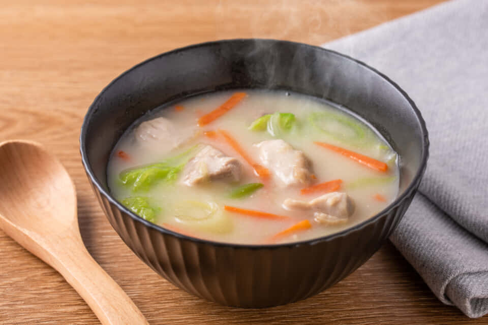 鶏白湯風スープ
