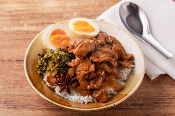 大豆のお肉のルーローハン