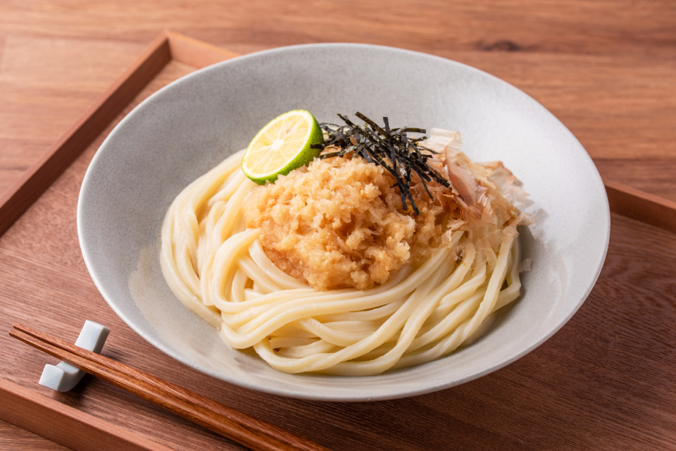 糀を食べるおろしうどん