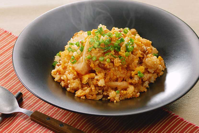 納豆キムチチャーハン
