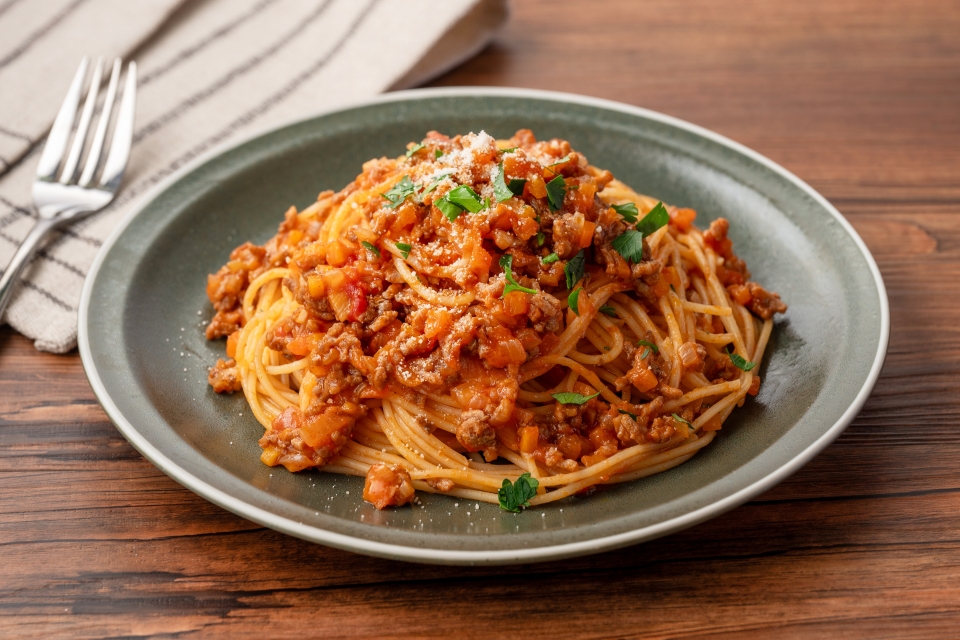 ミートソースパスタ