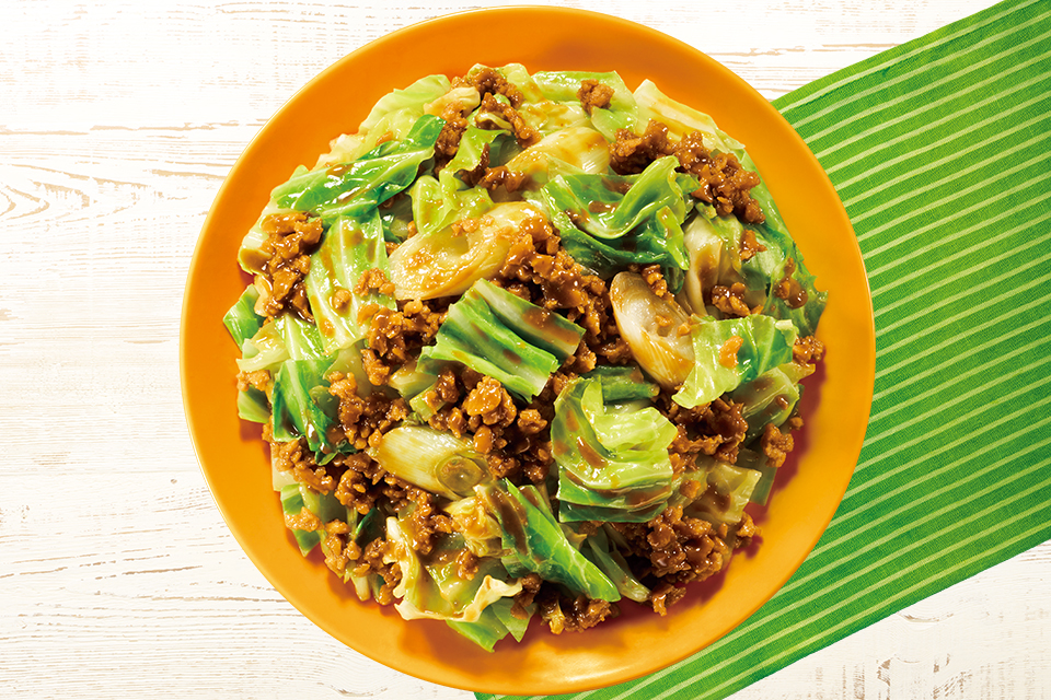 肉みそキャベツ炒め