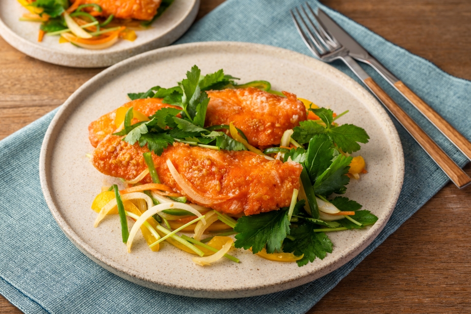 糀サーモンマリネ