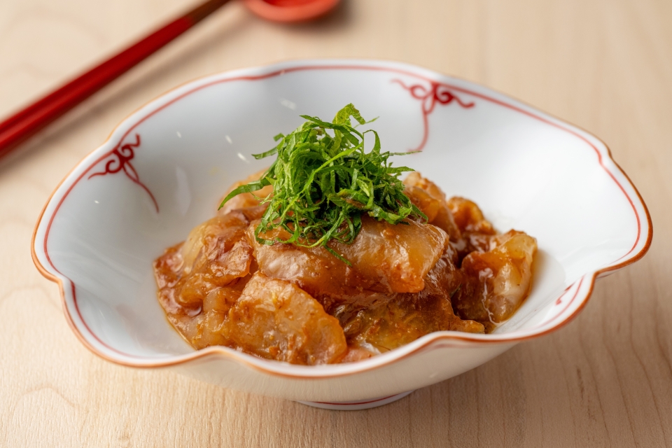 鯛とトマトのさしみ味噌マリネ