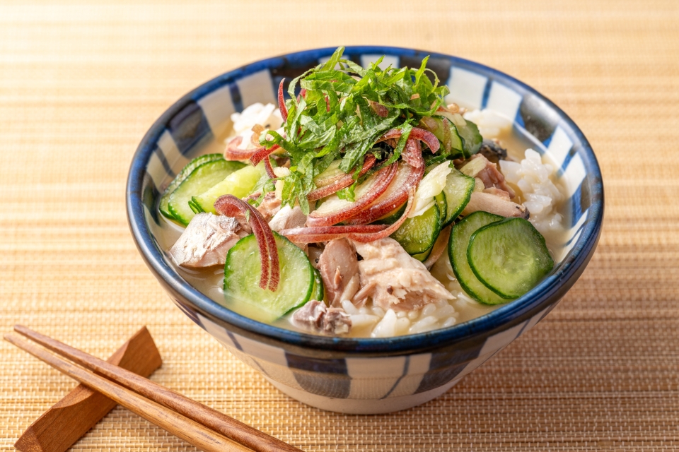 サバ缶の冷や汁