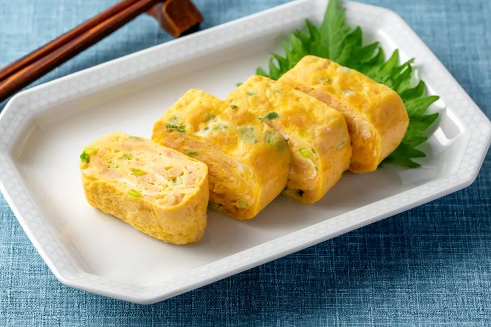 大豆のお肉入り卵焼き
