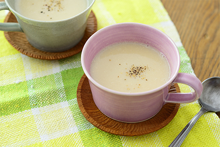 糀甘酒豆乳と春かぶのポタージュ レシピ マルコメ 糀甘酒豆乳と春かぶのポタージュ レシピ マルコメ