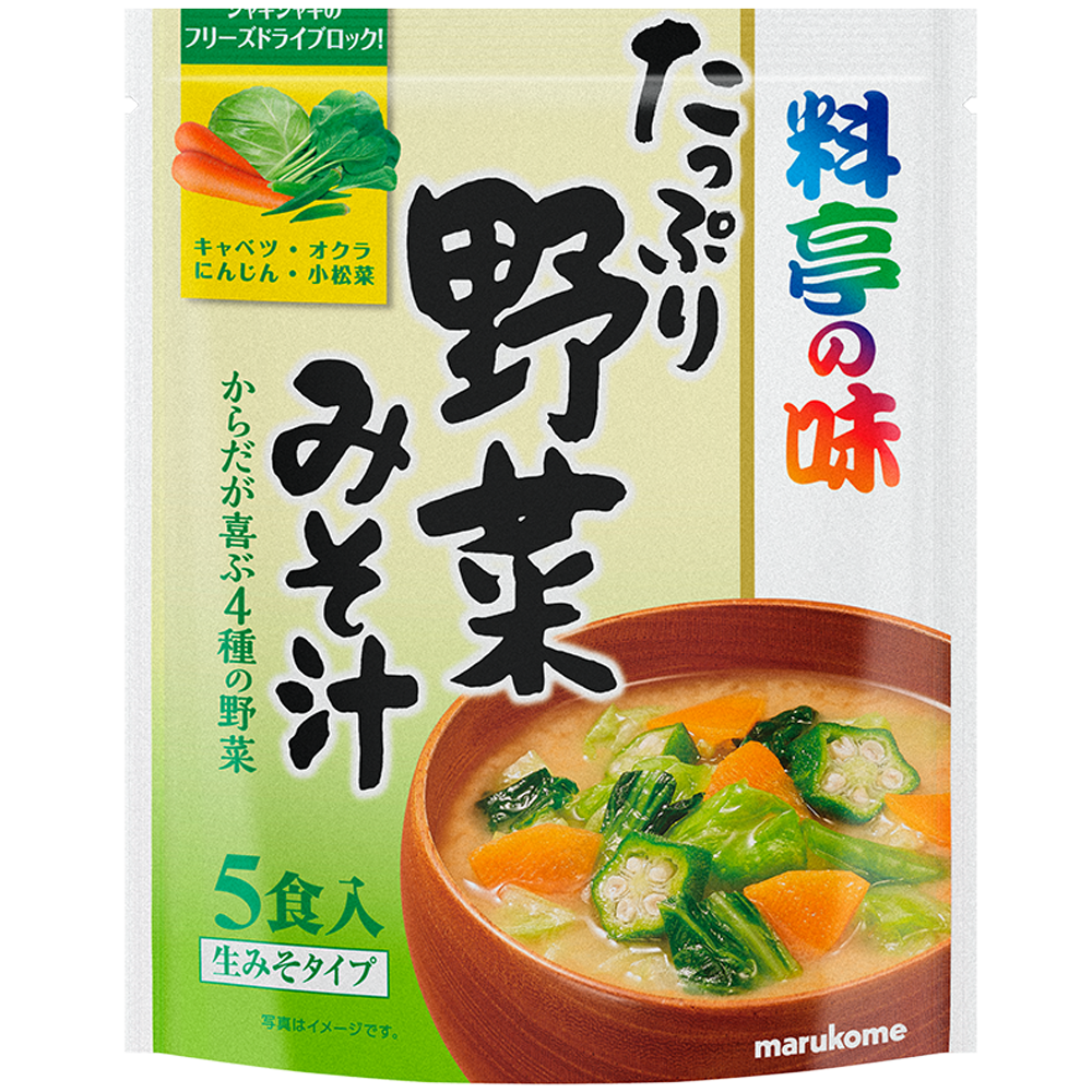 お徳用 料亭の味 たっぷり野菜みそ汁｜マルコメ