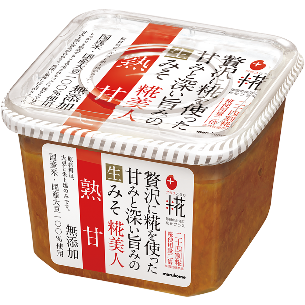 プラス糀 生みそ 糀美人熟甘｜マルコメ